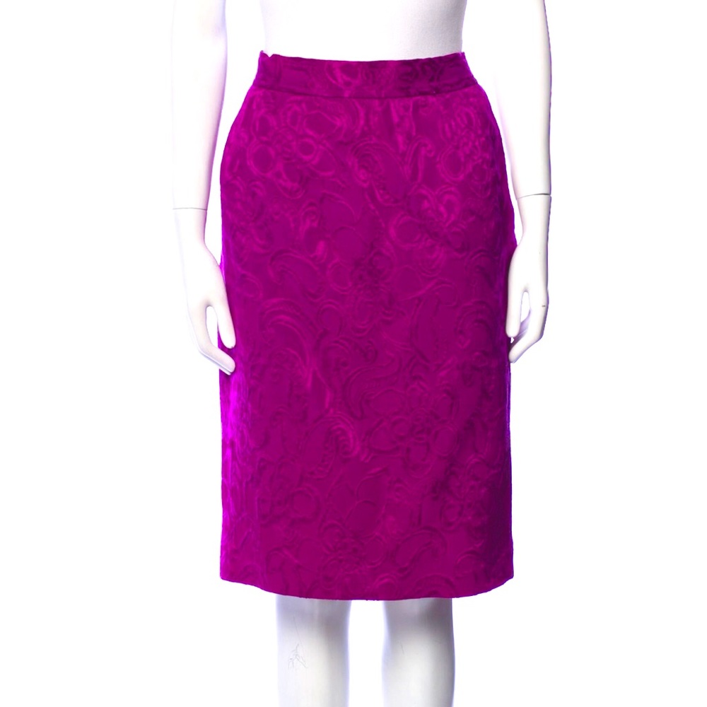 Christian Lacroix Vintage Skirt Purple Sz FR48 Sz 16